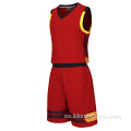 Jersey de baloncesto de color rojo y negro de la mejor calidad personalizada Tops de tanques personalizados para hombres